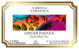 Ginger Papaya Yerba Mate Tea (Single Serve K-Cup Pods) (12 pods, ZIN: 576934) - 3 Pack