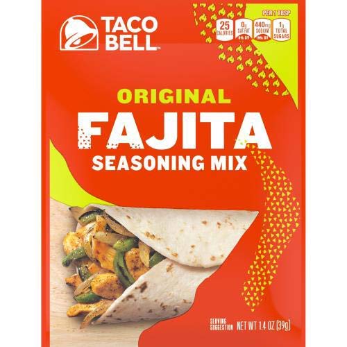 Taco Bell Fajita Seasoning Mix Original, 1.0 OZ (Pack of 2)