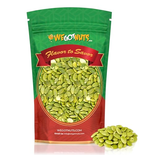 We Got Nuts Pumpkin Seeds Healthy Snacks 4 Lbs (64oz) Bag | Raw Pepitas No Preservatives Added, Non-GMO, 100% Natural With No Shell | For Baking