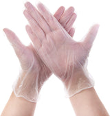 Medical Clear Vinyl Exam Gloves - Latex-Free & Powder-Free - VGPF3002 (Case of 1000,Clear), Medium