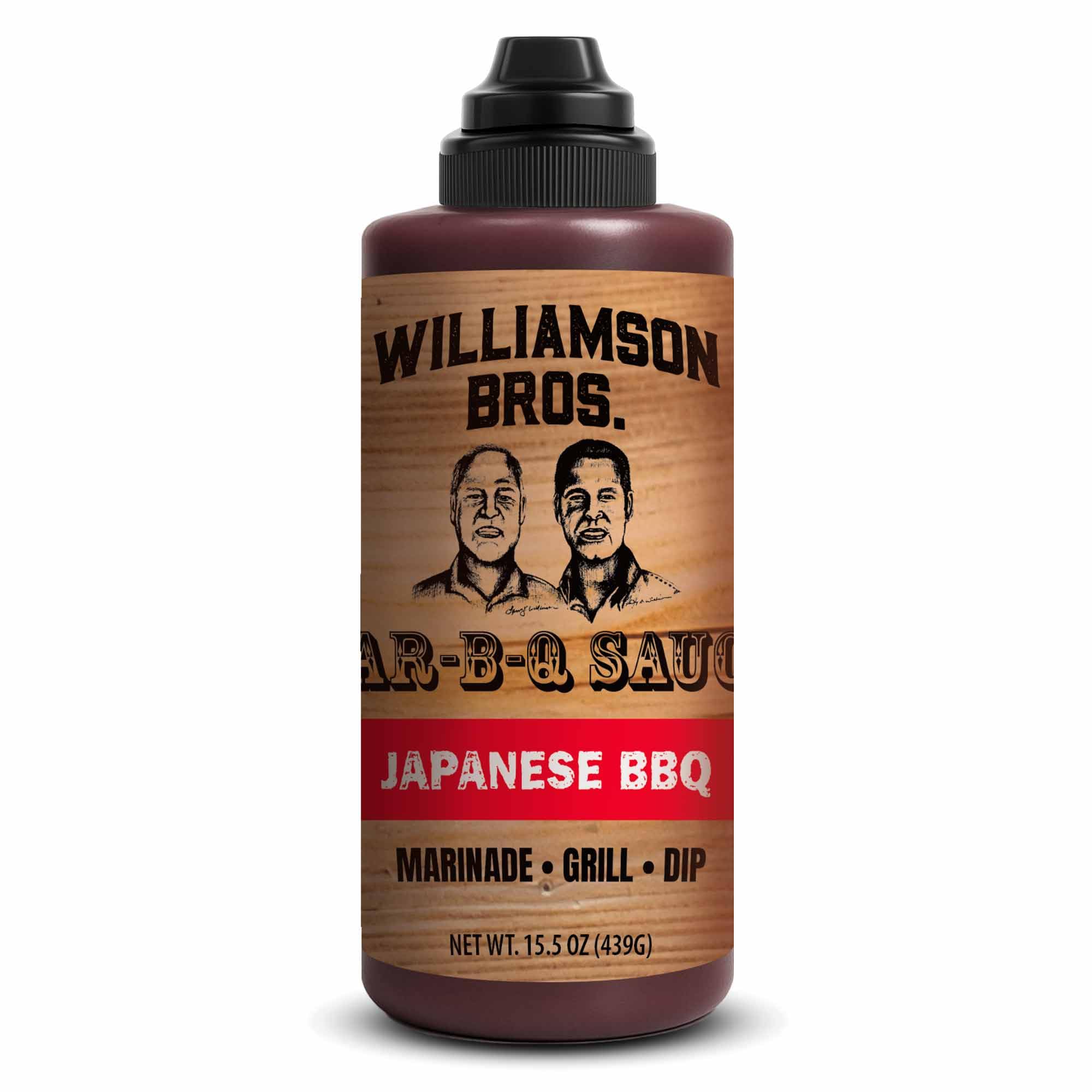 Williamson Bros - Japanese BBQ Sauce | Sweet & Savory with Soy, Sake & Mirin | Teriyaki-Inspired Marinade & Grilling Sauce, 15.5 oz