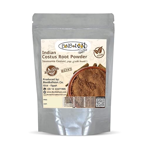 Natural Indian Costus Root Powder Premium Ground Saussurea Lappa Pure Herb Dry Dried Herbal Tea Herbs No Additives Egyptian Arab Kosher Halal (17.64