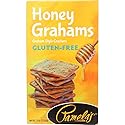 Pamela’s Gluten Free Graham Style Crackers for Snacking, S’mores and Dessert Pie Crust Recipes, Honey Grahams, 7.5 Ounce (Pack of 2)