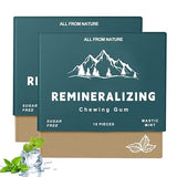 Remineralizing Chewing Gum - 2026 Sugar-Free Gum with Xylitol & Hydroxyapatite - Aspartame-Free, Sucralose-Free, Eco-Friendly - Fresh Mint - 2 Pack