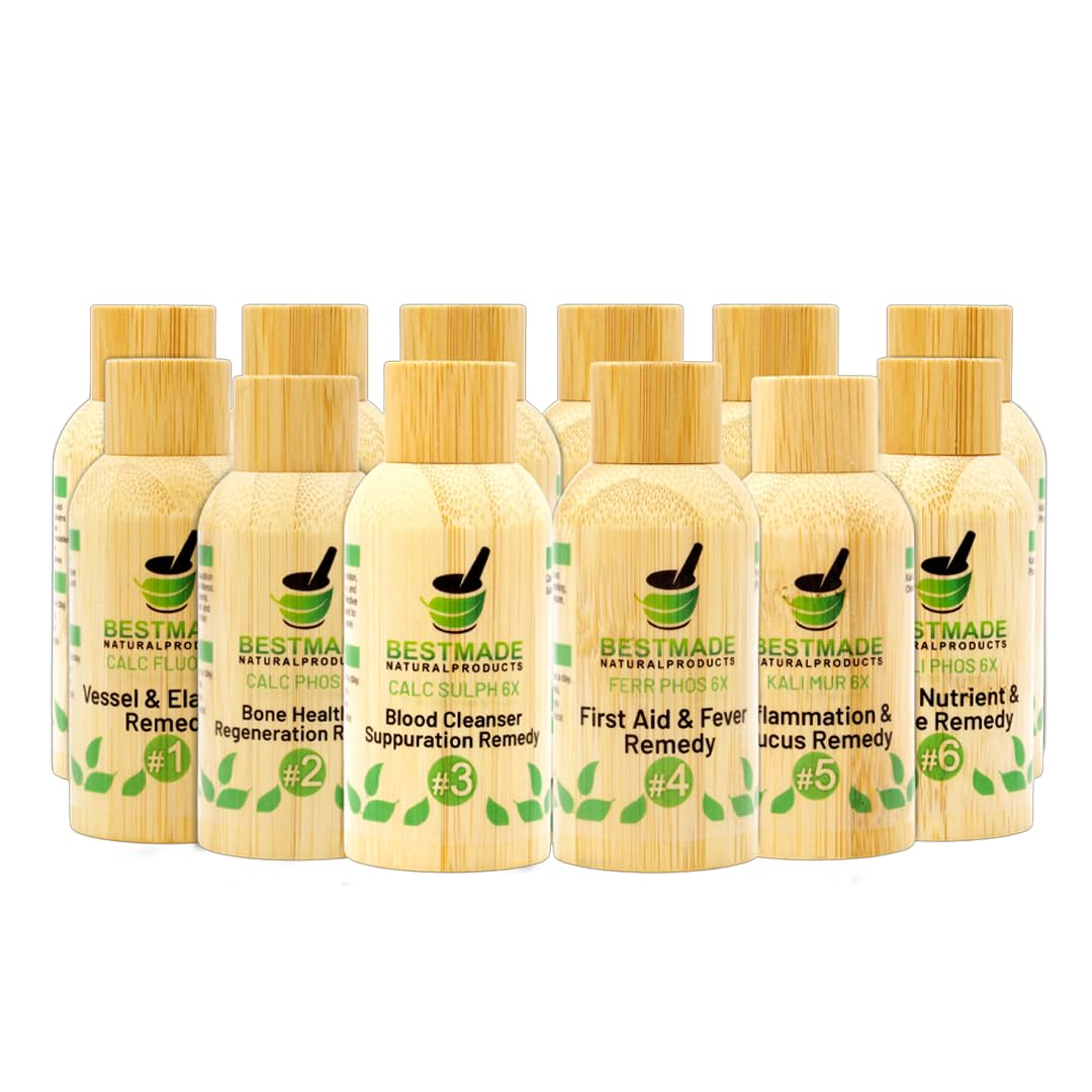 Bestmade Classic Tissue Cell Salt Kit, All 12 Schussler Cell Salts - Boost Your Immune System, Provide Cellular Nutrition Vital to Cellular Function