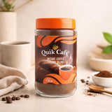 QuikCafé Premium Instant Coffee 200g - Spray Dried, Chicory Blend from the majestic hills of Coonoor - Rich Aroma, All-Natural Ingredients