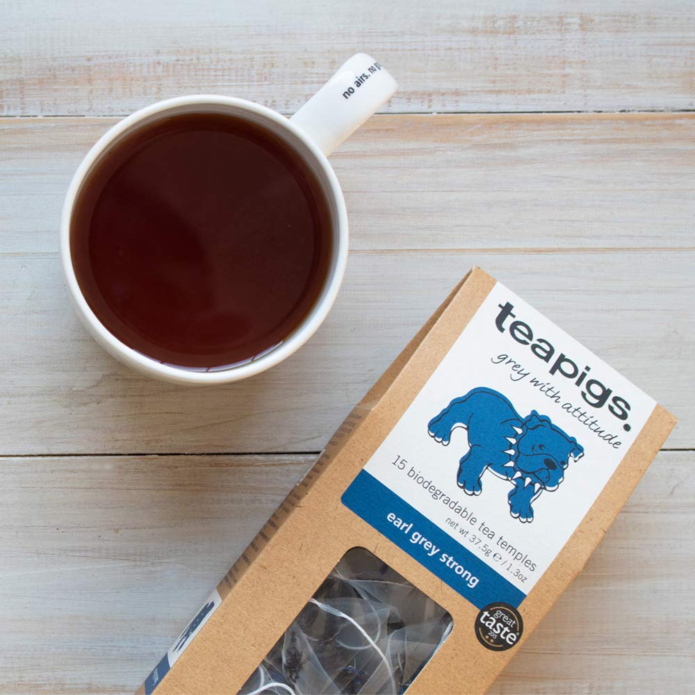 Teapigs Earl Grey Strong Loose Tea Made With Whole Tea Leaves, Natural Ingredients, Non-GMO, Bold Bergamot Flavor – 1 Pack of 250g Loose Tea