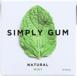 Simply Gum All Natural Gum - Mint - Cas? ?f 12-15 C?unt - Bulk Buy