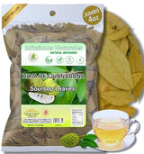 Guanábana Hojas (Soursop Leaves Tea) - Jumbo 4 oz - 100% Natural, Vegan, Non-GMO, Wildcrafted & Authentic - Caffeine-Free Herbal Tea - Makes 30+ Cups