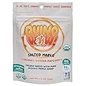 QuinoWow! Organic Quinoa Popcorn - Low Sugar, High Fiber, Air Popped, Vegan & Gluten Free - Made with Pure Organic Maple Syrup (Salted Maple, Pack