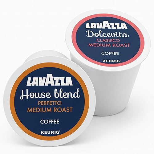 Lavazza K-Cup Coffee Pods Variety Bundle for Keurig Brewers - Light & Medium Roast, Single-Serve K-Cup Coffee Pods, 40 Count Assorted Flavors (20
