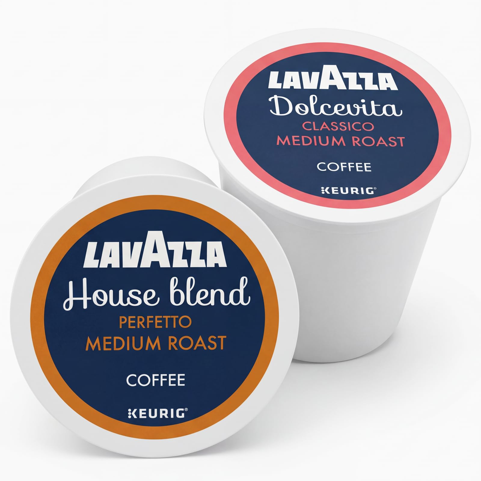 Lavazza K-Cup Coffee Pods Variety Bundle for Keurig Brewers - Light & Medium Roast, Single-Serve K-Cup Coffee Pods, 40 Count Assorted Flavors (20