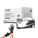 Black Nitrile Disposable Exam Gloves (5 Mil) | Latex?Free, Powder?Free, Food Safe, Medical, Tattoo, Mechanic & Cleaning Use (100 Count/1 Box) MEDIUM