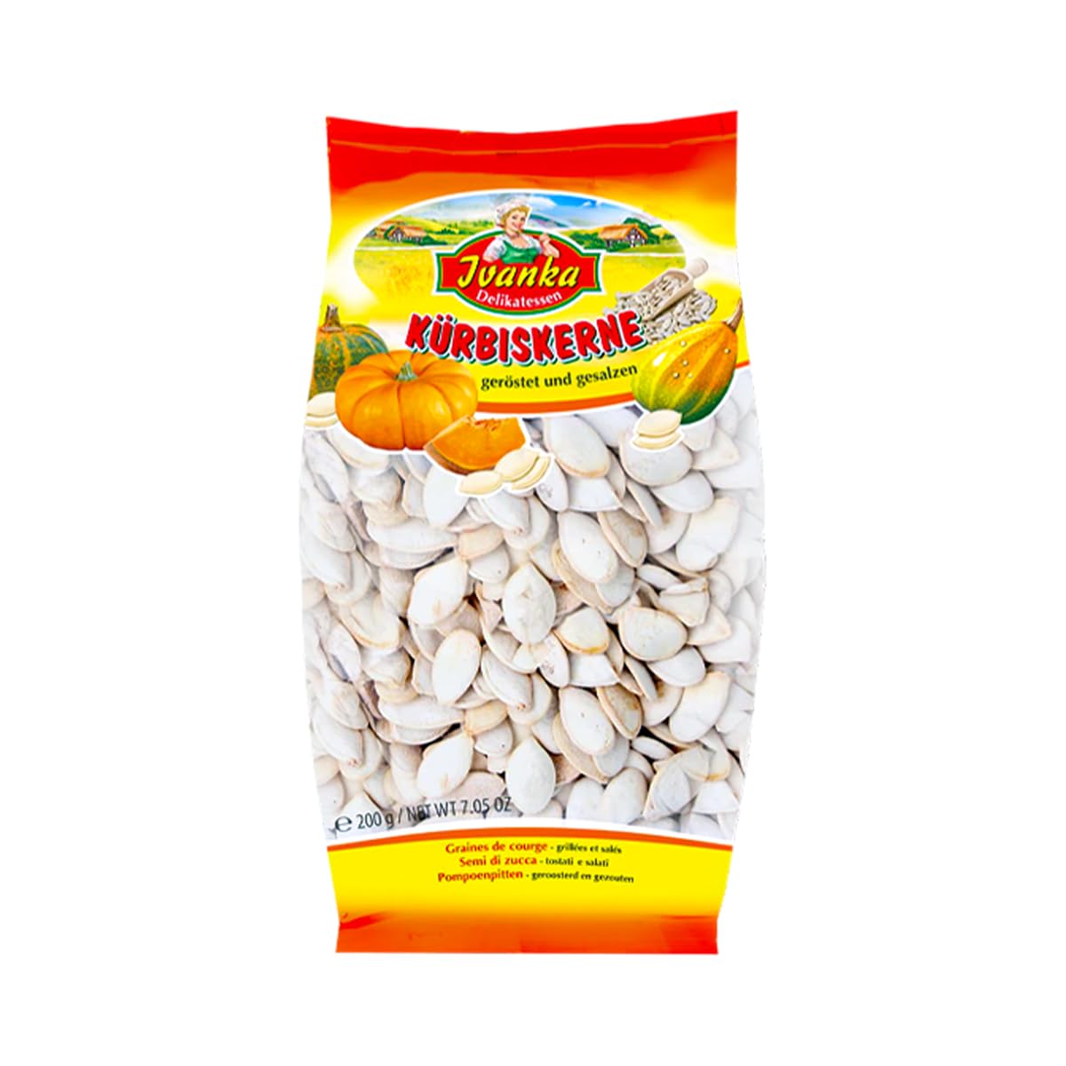 Ivanka Delikatessen Roasted Pumpkin Seeds - Enjoy the Rich, Flavorful Taste of Pumpkin Seeds, Packed with Protein & Fiber - Salted Pumpkins Seed Will