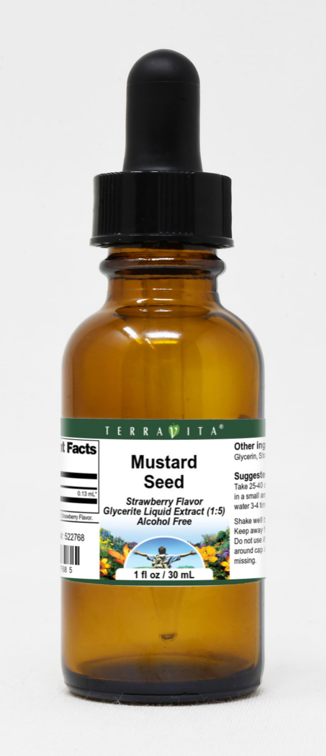 Mustard Seed Glycerite Liquid Extract (1:5) - Strawberry Flavored (1 oz, ZIN: 522768) - 3 Pack
