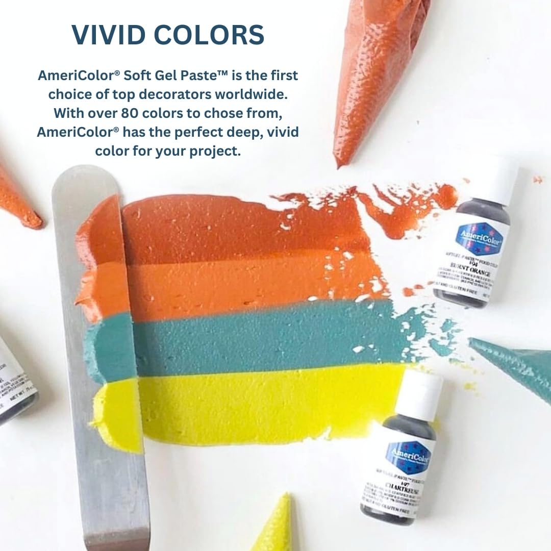 AmeriColor, Royal Blue, .75 Ounce Bottle, Soft Gel Paste Food Color