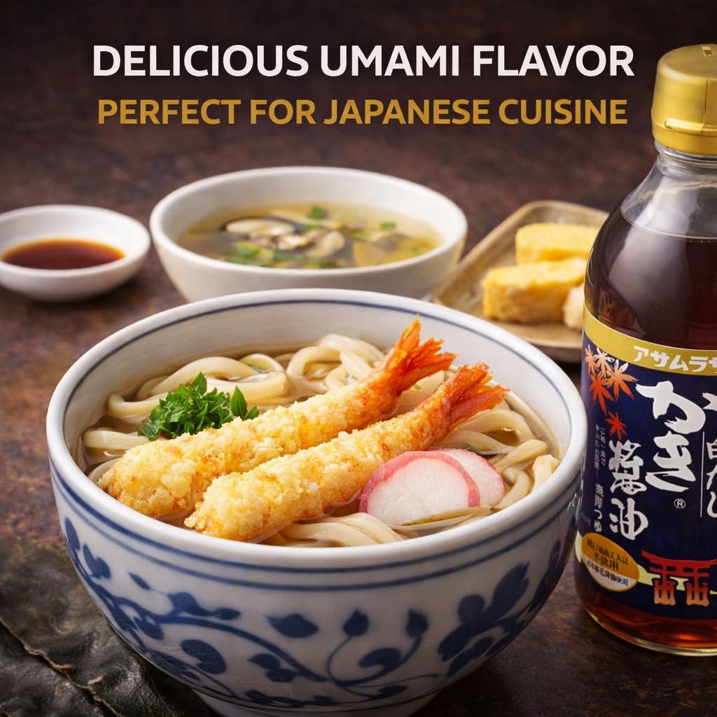 Asamurasaki SUPER UMAMI Oyster-Flavored Shirodashi (White Soy Sauce) Monde Selection Gold Award Winner, Seasoning for Soups, Noodles & Simmered Dishes
