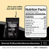 Strong Coffee Co. Instant Black Coffee | Premium Organic Coffee with Nootropics & Adaptogens, NeuroFactor®, L-Theanine, Ashwagandha, Reishi & MCT Oil