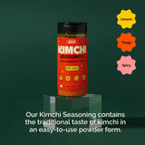 HOXY Journey of Korea Kimchi Seasoning Mix 3.5 oz - ORIGINAL Spicy Seasoning Mix, Rich in Probiotics, Vegan, Gluten Free, NON- GMO, BBQ Dry Rub