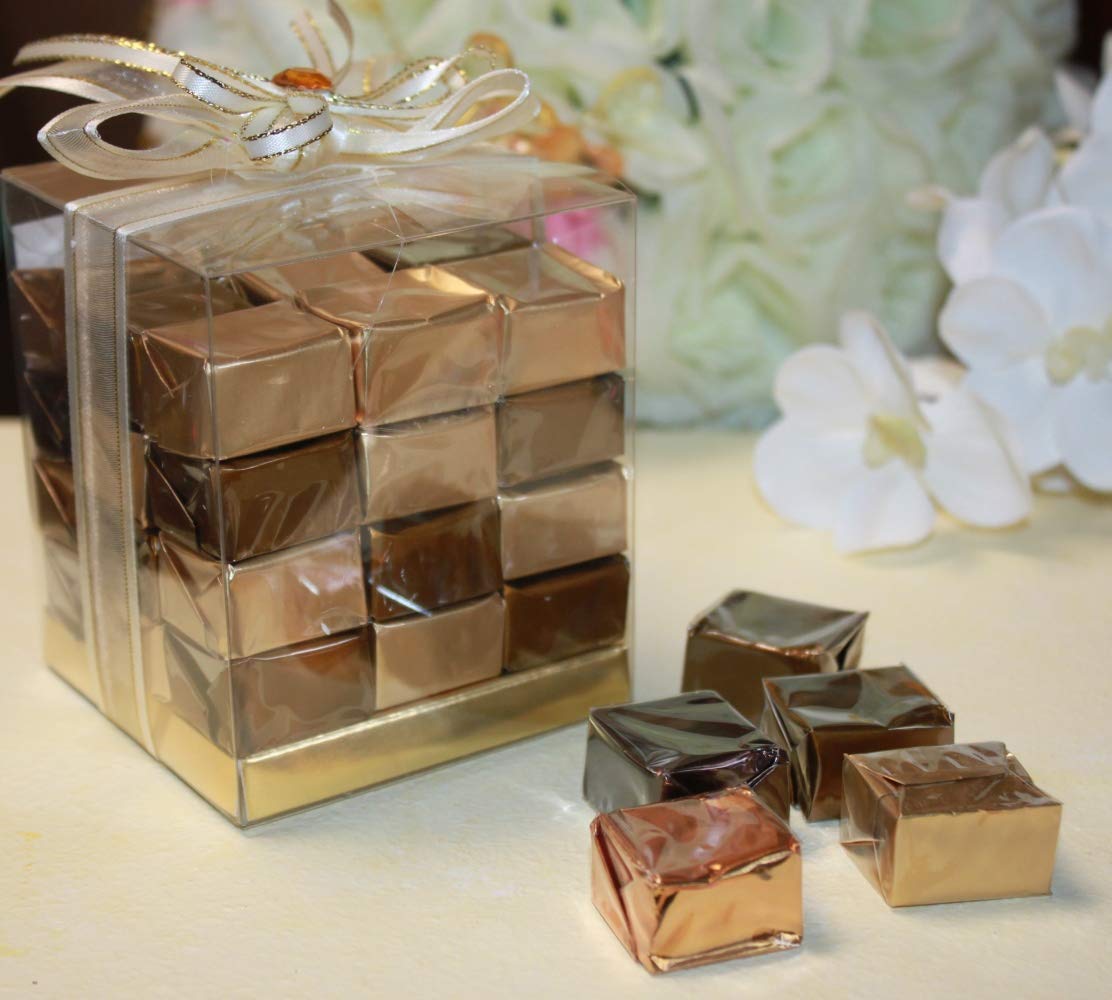 Paris Caramel Assorted Caramels: French Gourmet Caramels with Butter 4 Flavors, 14 oz. 36 PC