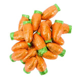 10 Pounds Easter Chocolate Carrots Bunny Rabbit Treats Milk Chocolate, Individually Wrapped in Orange Foils, Approx 400 Chocolate Carrots
