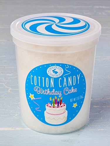 Birthday Cake Gourmet Flavored Cotton Candy (24 Pack) - Unique Idea for Holidays, Birthdays, Gag Gifts, Party Favors…