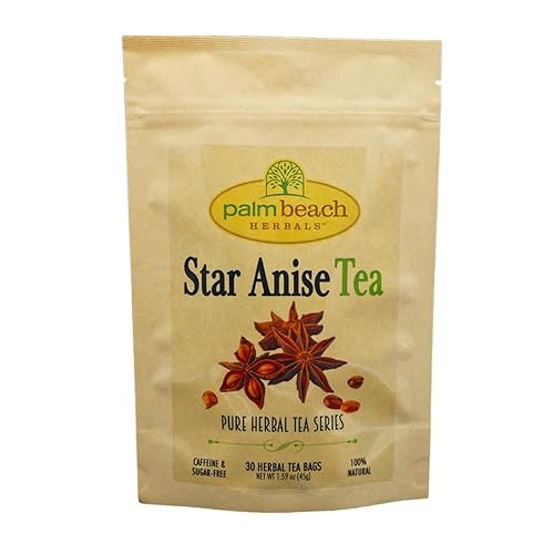 Palm Beach Medicinal Herbs - Star Anise Tea - Pure Herbal Tea Series, 30ct