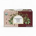 Elephant Park Premium Organic Single Origin Clove Black Ceylon Tea Bags 25 Count Individually Wrapped Herbal, All Natural Full Bodied Aromatic Flavor