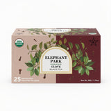 Elephant Park Premium Organic Single Origin Clove Black Ceylon Tea Bags 25 Count Individually Wrapped Herbal, All Natural Full Bodied Aromatic Flavor