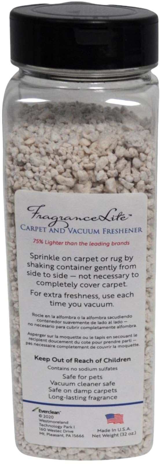 Everclean Fragrance Lite Carpet and Vacuum Freshener Vanilla Bean Clean