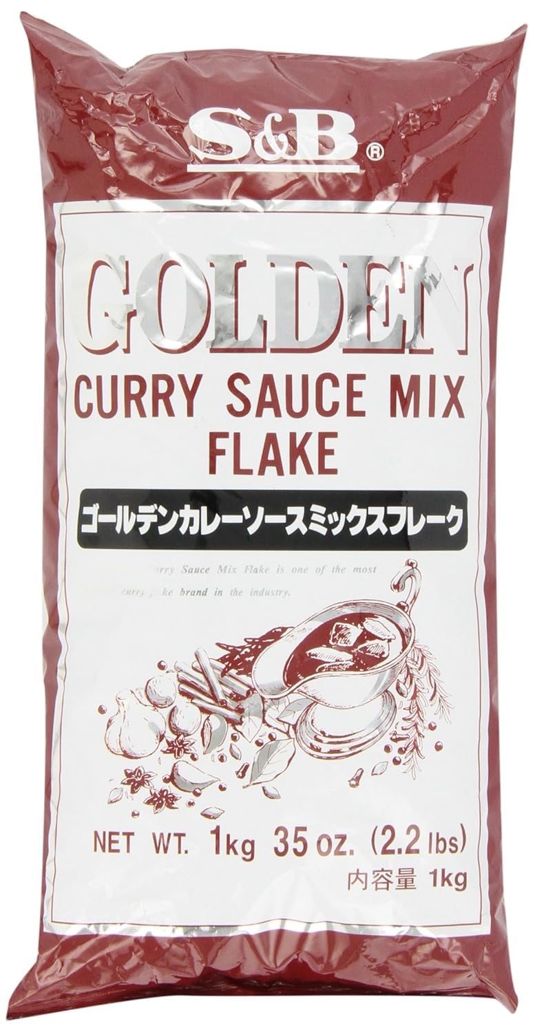 S & B Golden Curry Sauce Mix, Flake, 2.2-Pound Units (Pack of 2)