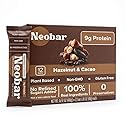 NEOBAR 9g Plant-Based Protein Hazelnut & Cacao Fruit and Nut Bars - Vegan Snack Bars, Gluten Free Dairy Free Snacks, No Preservatives, No Refined