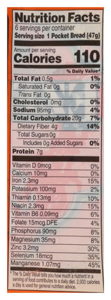 Food For Life Frozen Pita Bread Ezekiel Organic, 10 Ounce