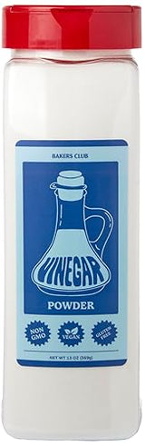 Gourmet White Distilled Vinegar Powder 13oz- Tangy & Sweet Seasoning Blend for Fries, Wings, Popcorn, Meats - Non-GMO, Gluten-Free, Nut-Free
