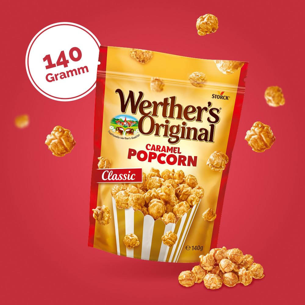 Werther's Original Caramel Popcorn Classic 140g (pack of 2)