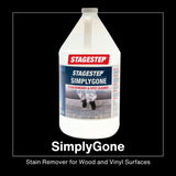 Stagestep Simply Gone Stain Remover for Wood and Vinyl Surfaces, Easy to Apply, Removes Stubborn marks of beverages, grease, oil, most shoe polish, 1