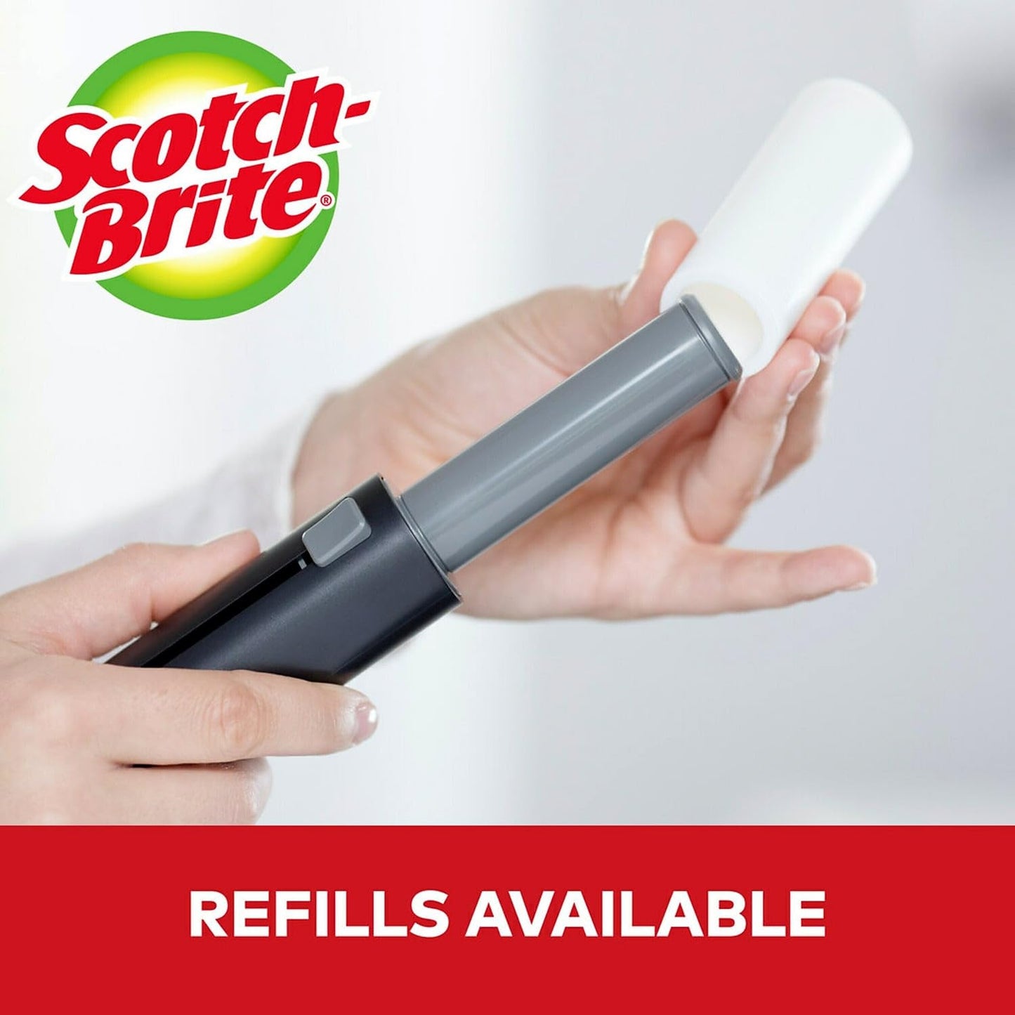 Scotch-Brite Mini Travel Lint Roller, Works Great On Pet Hair, 30 Sheets
