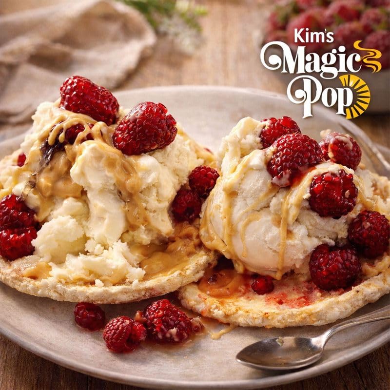 Kim's Magic Pop Original Flavor 12-Pack: Freshly Popped Rice Cakes, Healthy Grain Snack, 0 Weight Watchers Point
