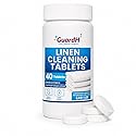 GuardH Linen Cleaning Tablets - 40 Count | Fast Dissolving, Gentle on Fabric | Removes Tough Stains & Odors | Easy-to-Use Laundry Booster