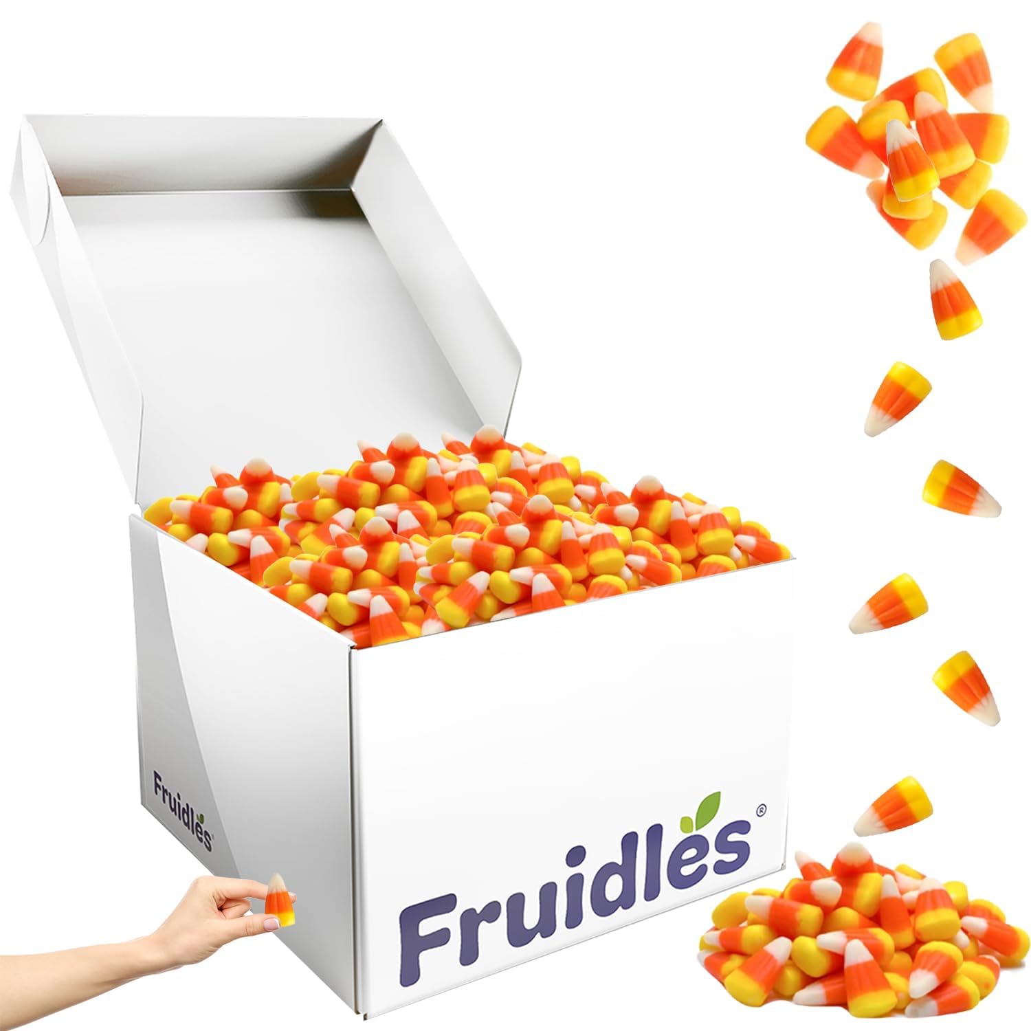 10 Pounds Fruidles Candy Corn, Classic Halloween Candy Treats- Dragon Teeth - Bulk, Fun & Festive Holiday Snacking Fun