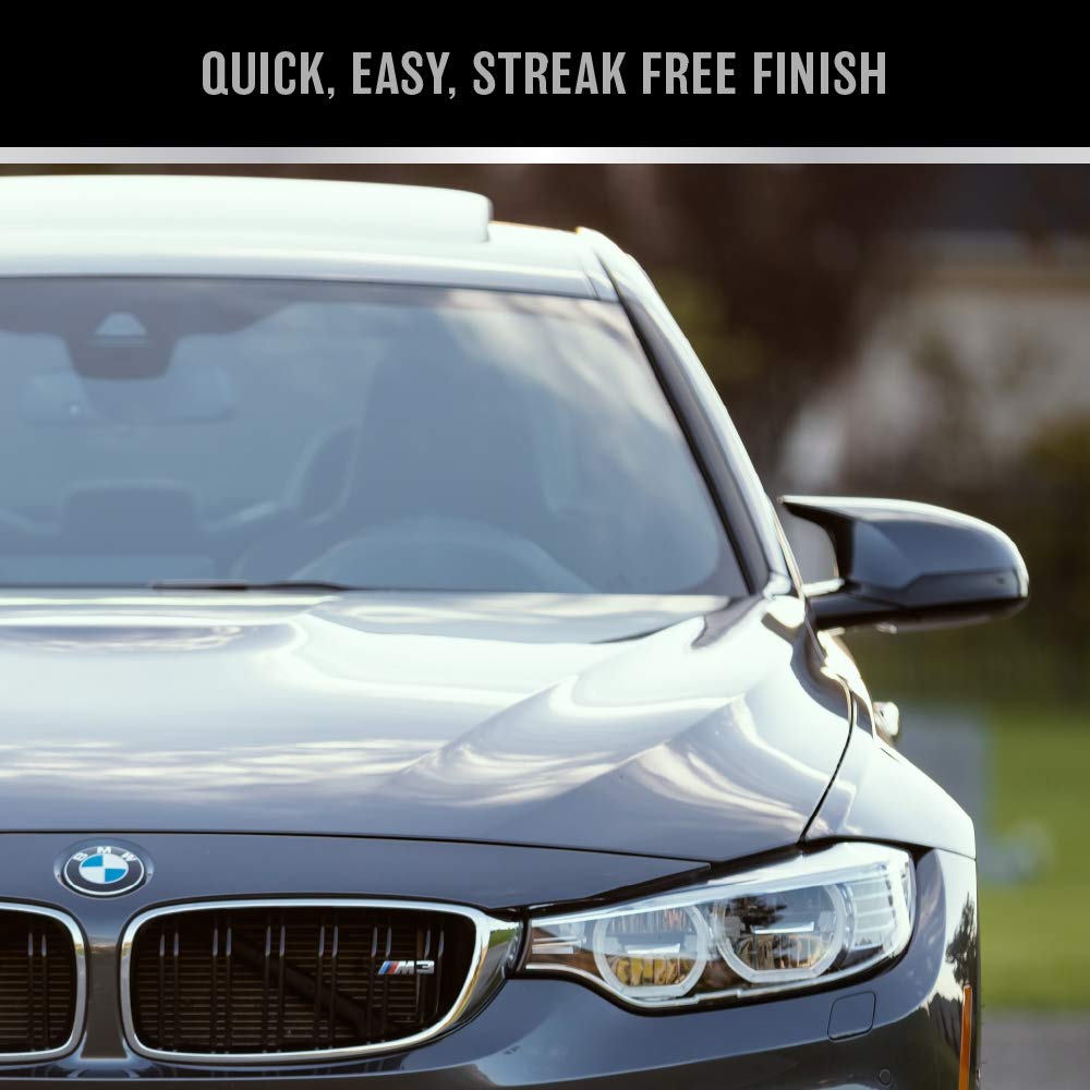 SoCal Wax Shop Streak Free Glass Cleaner - Ammonia Free Mirror & Window Cleaner Spray - Windshield Tinted Windows Chrome Porcelain - Car Detailing