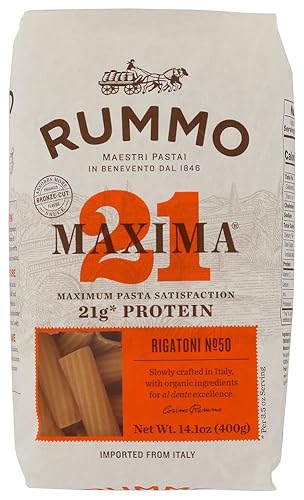 Rummo, Pasta Rigatoni Protein Organic, 14.1 Ounce