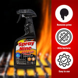 Spray Nine 15650 Barbeque Grill Cleaner, 22 oz.