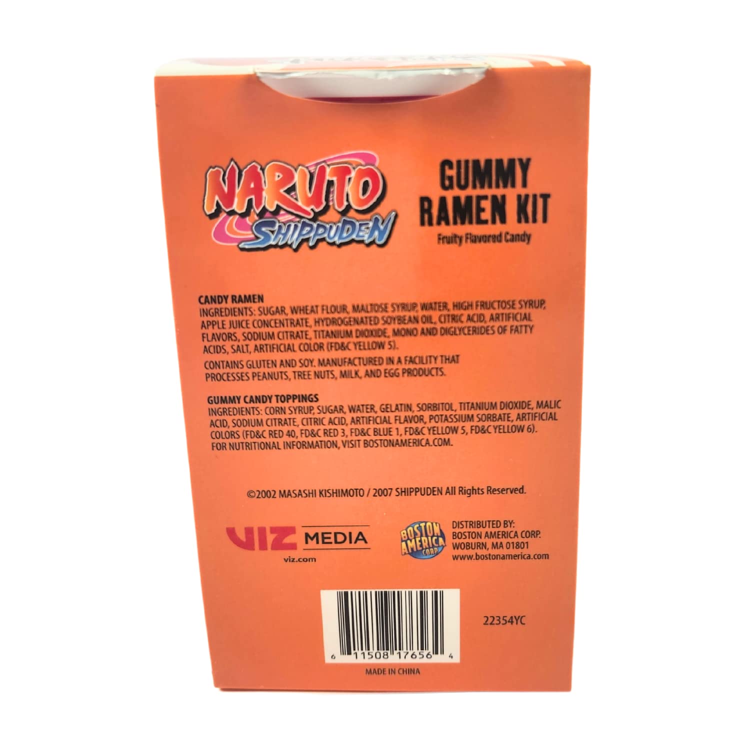 Naruto Shippuden Gummy Ramen Kit Make Your Own Fruity Candy Ramen (2 Pack) with 2 Gosutoys Stickers
