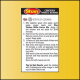Shan Chicken White Korma Masala and Seasoning Mix 1.41 oz (40g) - Spice Powder for Tender Chicken in White Onion and Yogurt Sauce - Suitable