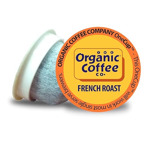 Organic Coffee Co. OneCUP French Roast 12 Ct Dark Roast Compostable Coffee Pods, K Cup Compatible including Keurig 2.0