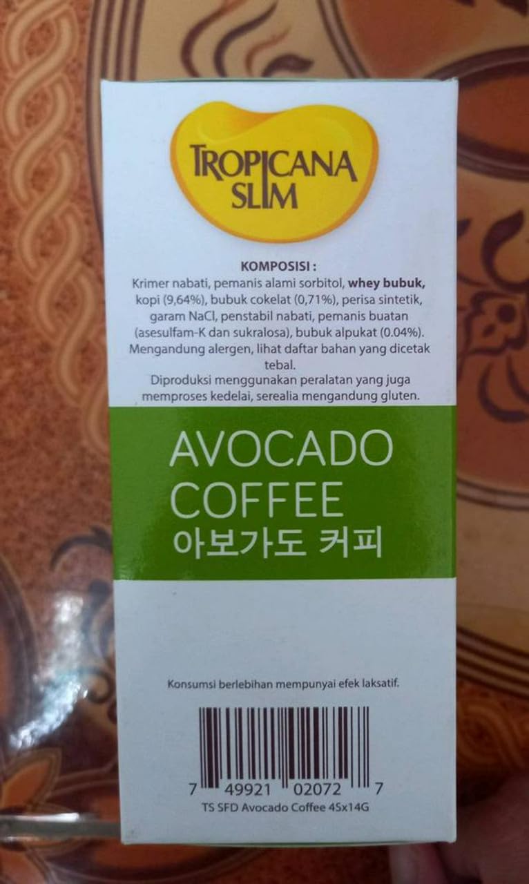 Tropicana Slim Avocado Coffee 4-ct, 56 gram (1 box)