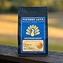 Southern Crest - Arabica and Robusta Blend, Medium-Dark Roast Coffee, Whole Bean, 12 oz Bag, Low Acid Espresso, Rich and Full Bodied, Specialty-Grade