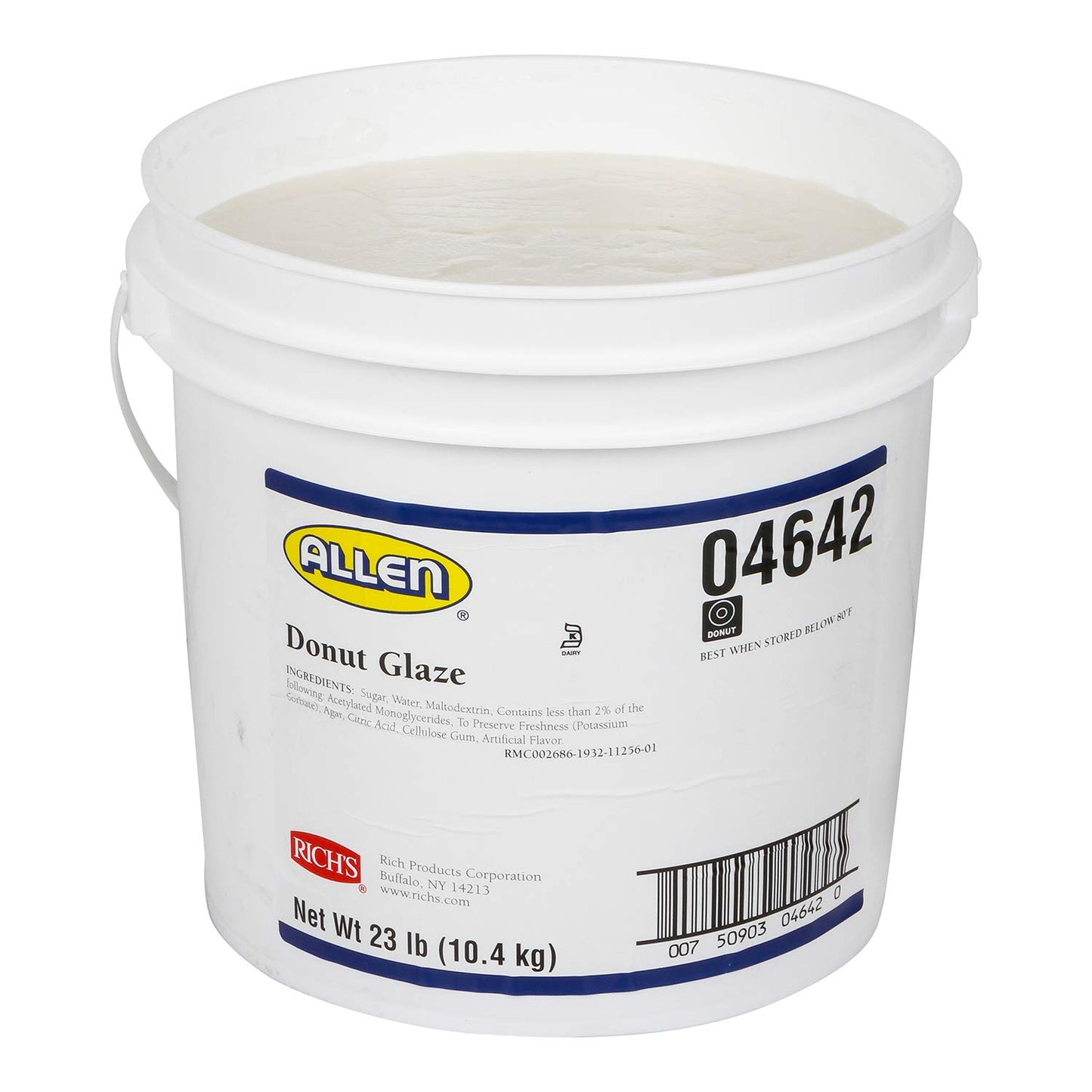 Rich's JW Allen Donut Glaze for Glazed Donuts Bakery Fresh Pastries & More 23 lb Pail