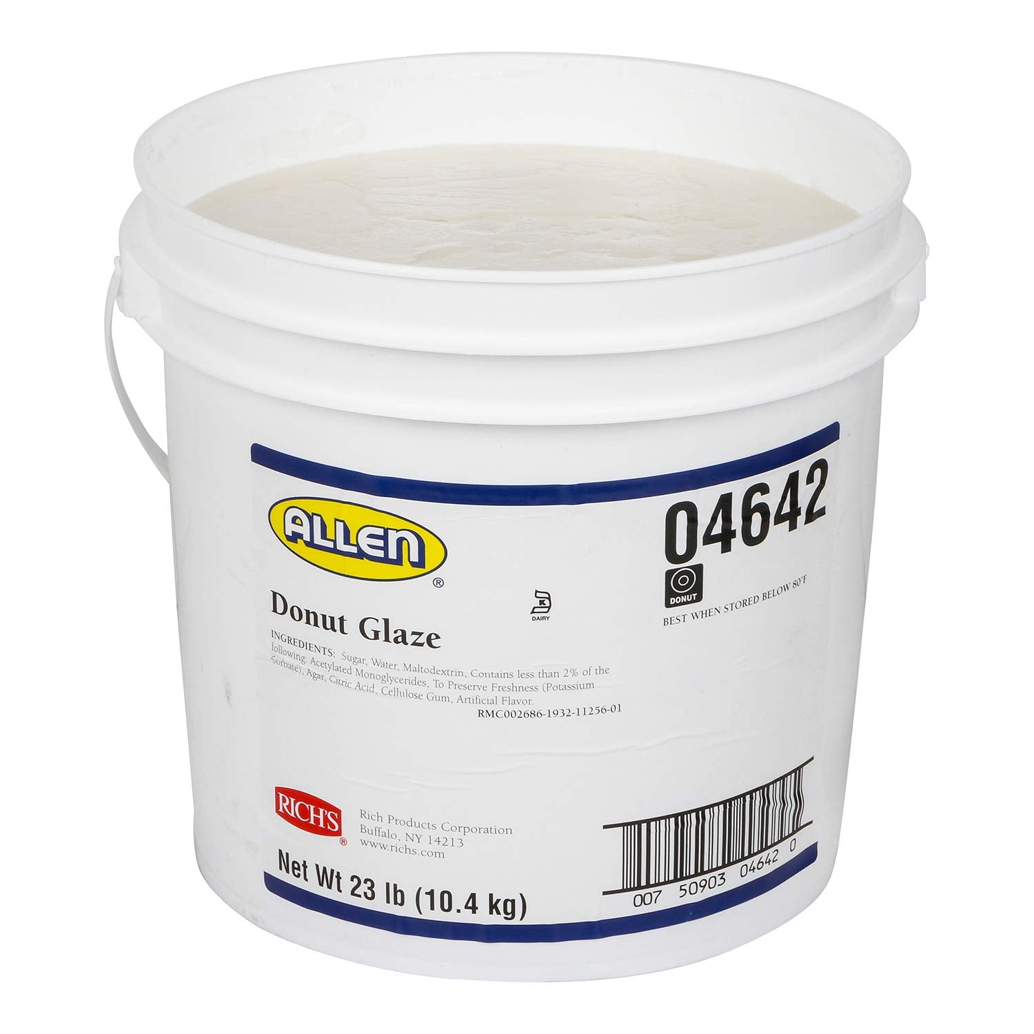 Rich's JW Allen Donut Glaze for Glazed Donuts Bakery Fresh Pastries & More 23 lb Pail